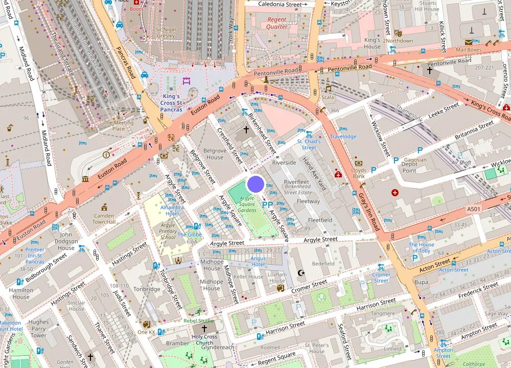 Map: Howard Winchester Hotel